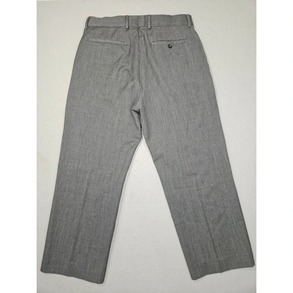 Banana Republic VTG 2009 100% Wool Dress Pants Trousers Gray Sz 34/30